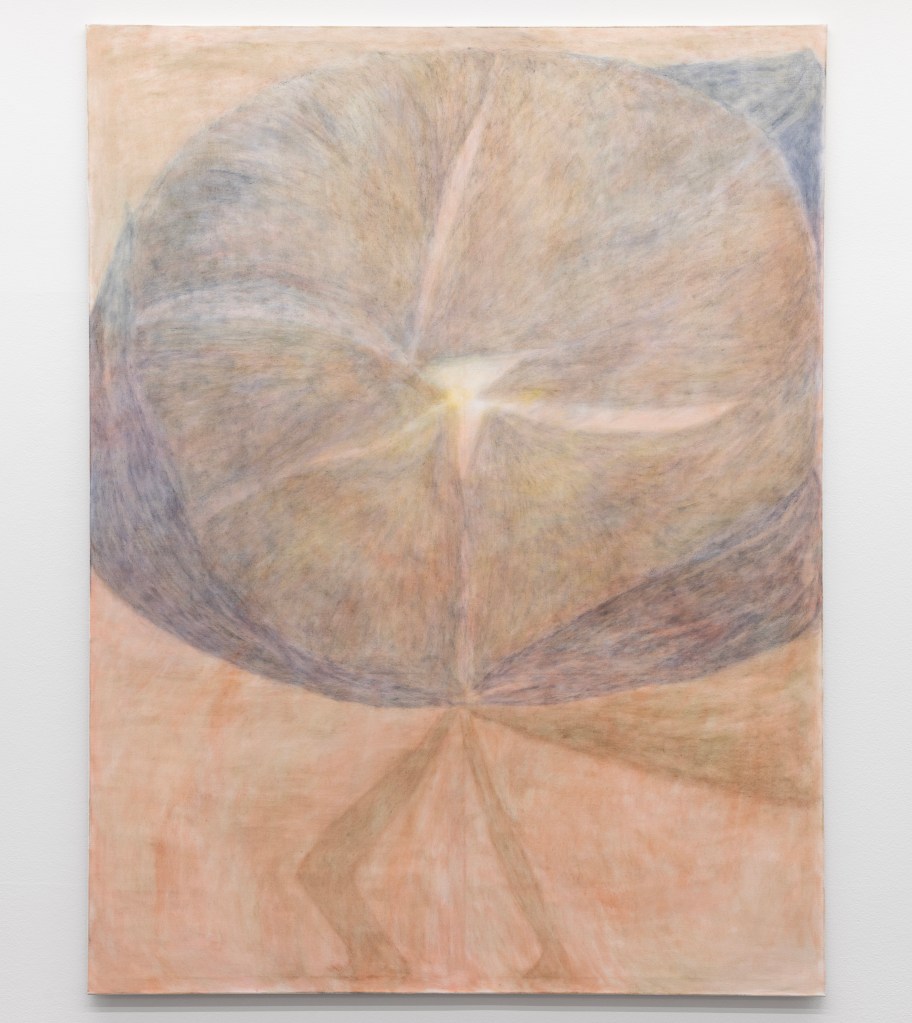 Kuva Milla Askan maalauksesta Blooming (2025). Kuvan on ottanut Ahmed Alaousi.